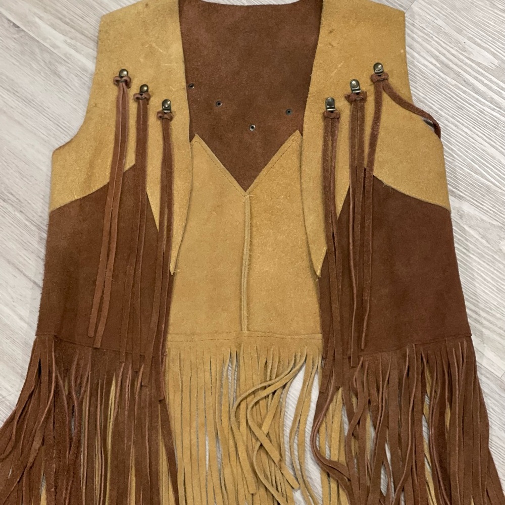Vintage Fringe Cowboy Vest Jacket - Picture 7 of 7